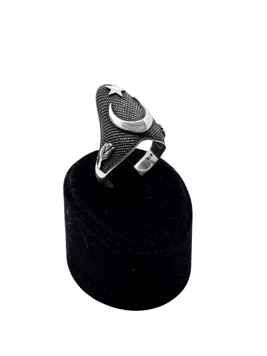 Gümüş Ayyıldız Zihgir Okçu Yüzüğü