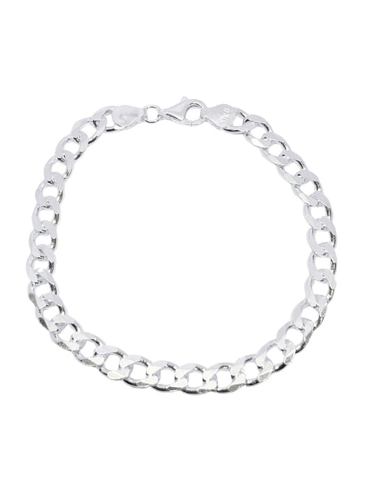 Gümüş Gurmet Erkek Zincir Bileklik 7mm – 21 cm
