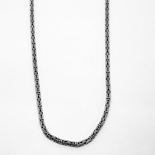 Silver King Chain Necklace Model 5. Thickness 49CM