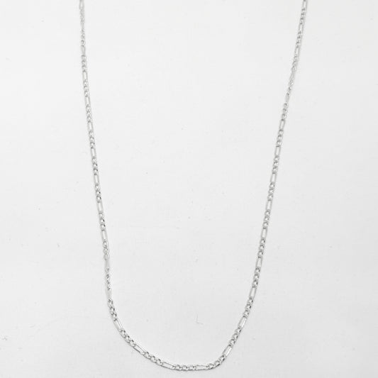 Mini Figaro Silver Chain Necklace 50CM