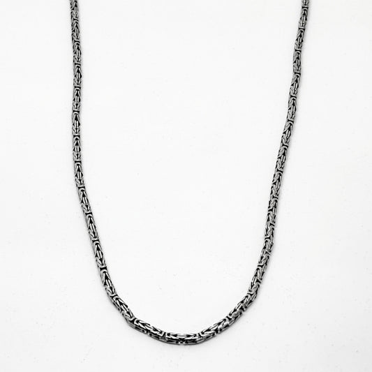 Silver King Chain Necklace Model 4. Thickness 55CM