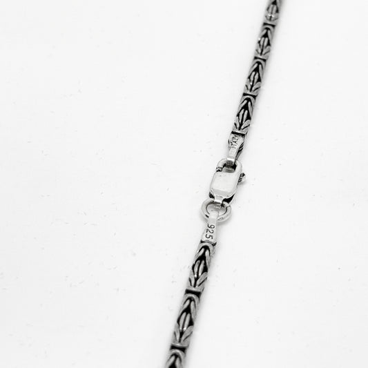 Silver King Chain Necklace Model 4. Thickness 55CM