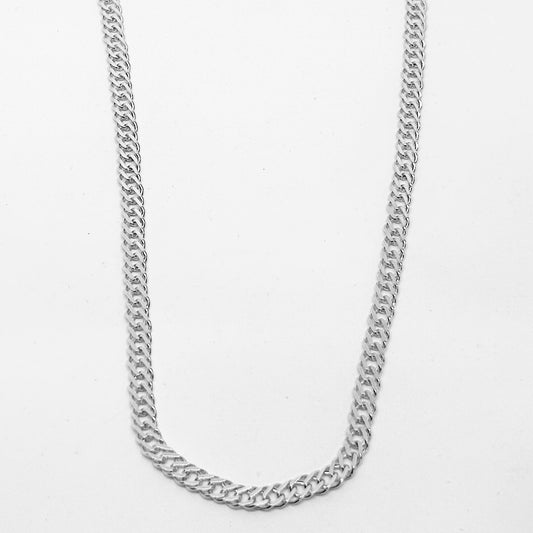 Tightly Woven Gurmet Silver Chain 63.5CM