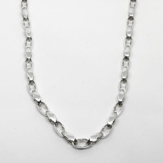 Thick Silver Titan Chain Necklace 53CM