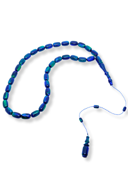 Kapsül Kesim Lacivert Opal Tesbih