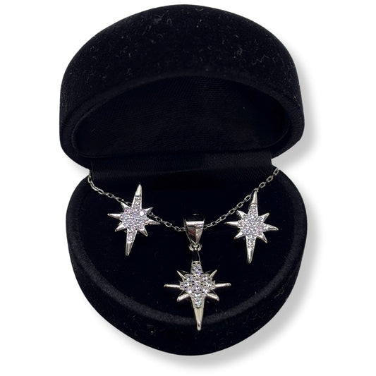 Glittering Polar Star Silver Set &amp; Set