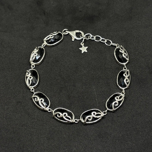 Onix Stone Silver Women's Bracelet 