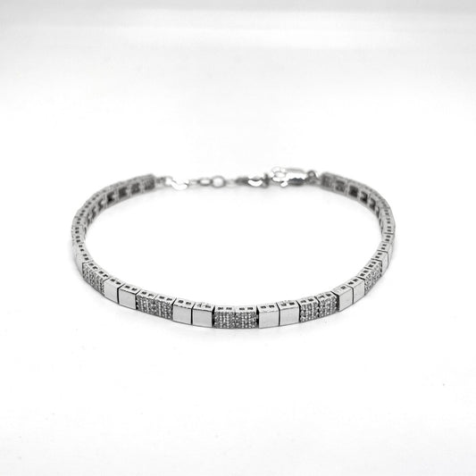 Ancient Light Series White Shiny Silver Bracelet Models