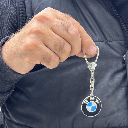 BMW Silver Keychain