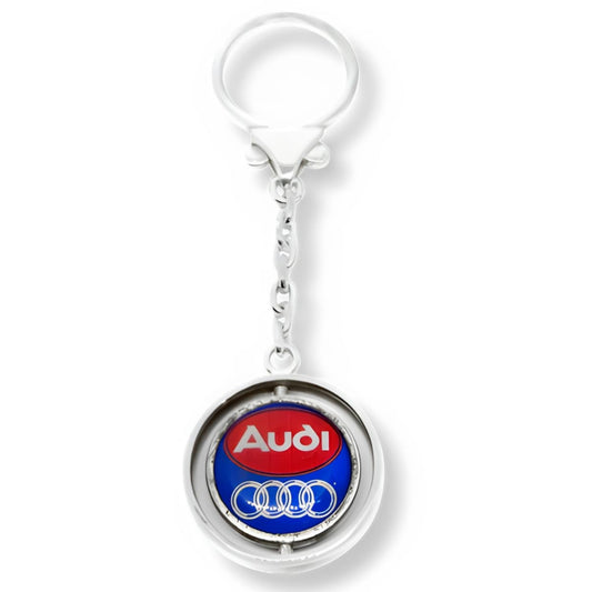 Silver Audi Keychain