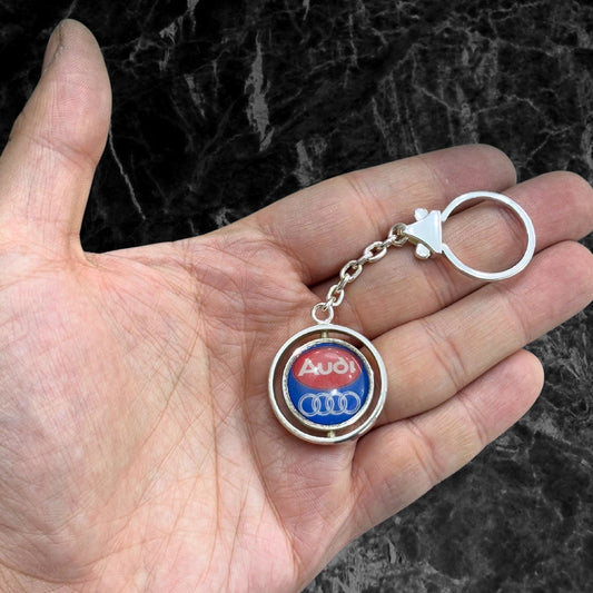 Silver Audi Keychain