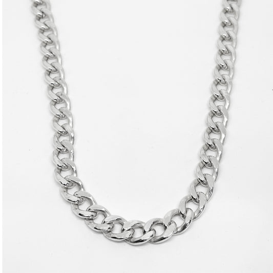 Thick Gurmet Silver Chain Necklace 50CM