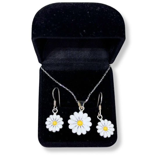 Daisy Silver Set &amp; Set - Jewellery Garden Collection