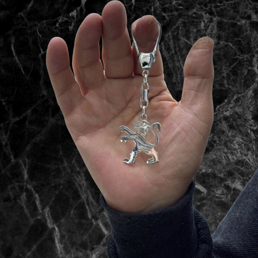 Peugeot Silver Keychain