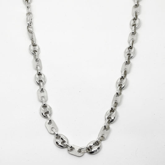 Plate Arrayed Sailor Silver Chain Necklace 52CM