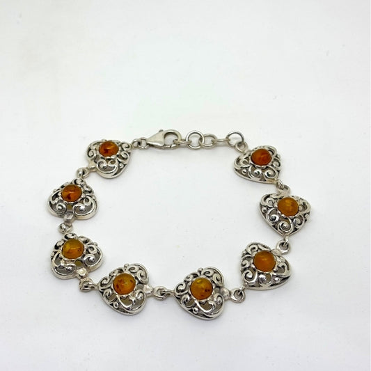 Amber Heart Sparkle-Amber Stone Collection