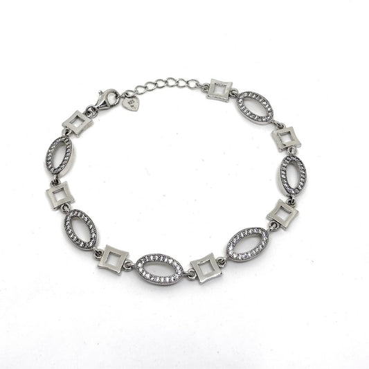 Glittery Silver Women's Bracelet Models