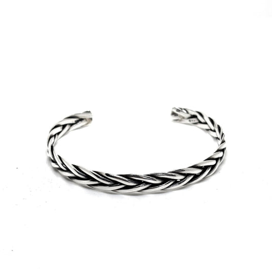 Knitting Way Silver Bracelet