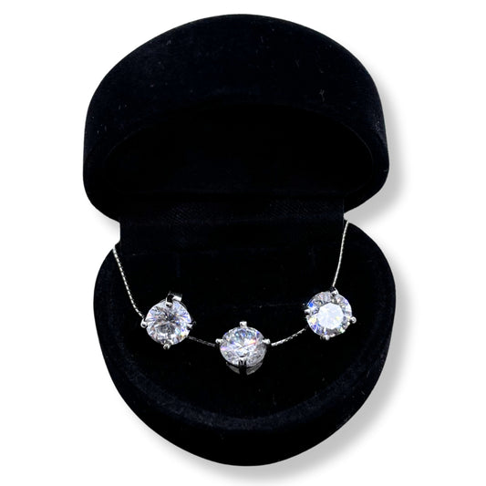 Sparkling Solitaire Silver Set &amp; Set Size 2