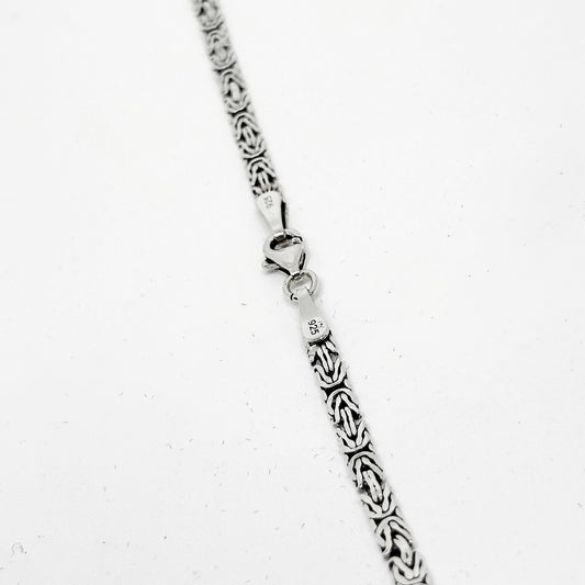 Thin Flat King Chain Necklace 55CM