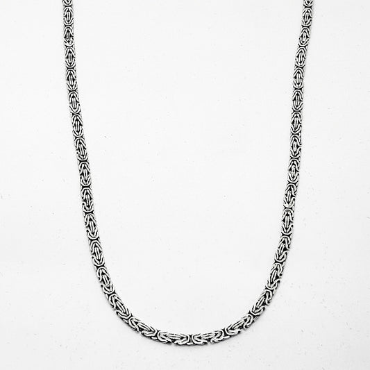 Thin Flat King Chain Necklace 55CM