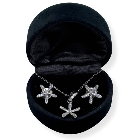 Glittering Starfish Silver Set &amp; Set - Jewels of the Sea Collection