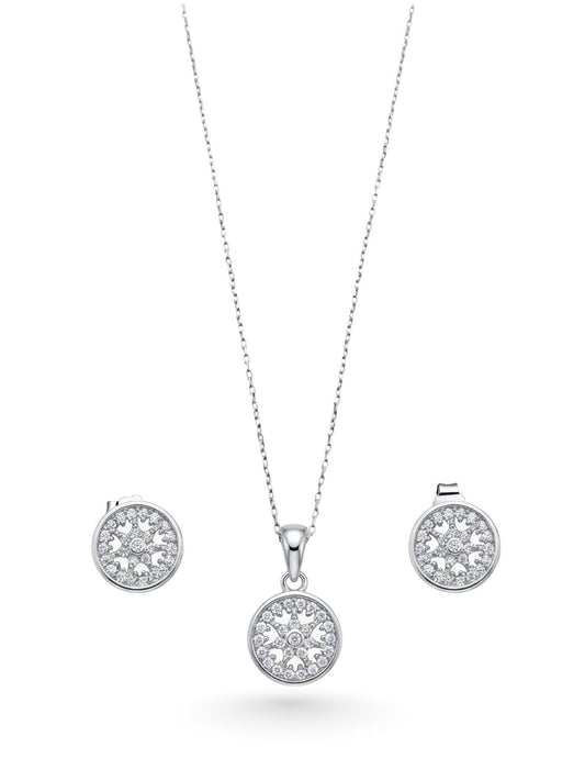 Işık Çemberi Gümüş Set&Takım